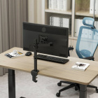 Kvalitní stolní držák na monitory 10-30" do kanceláře, otočný, sklopný, výškově nastavitelný Ergosolid NF11
