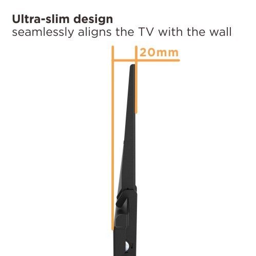 Ultra tenká konstrukce zajistí velmi malou vzdálenost televize od zdi 20mm Fiber FM01